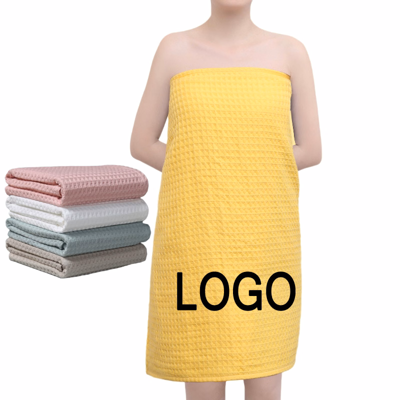 Custom Gift Soft 100% Cotton Waffle Weave Bath & Beach Towel