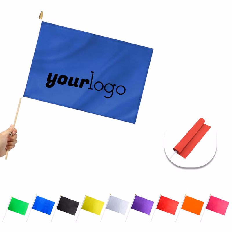 Customizable Mini Handheld Flag for Parades and Events