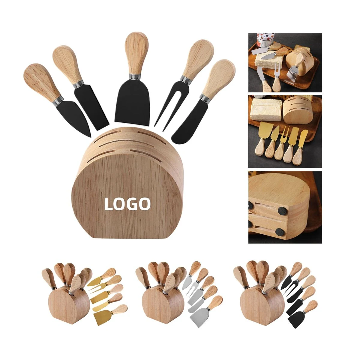 A 5-Piece Cheese Knife Set 1