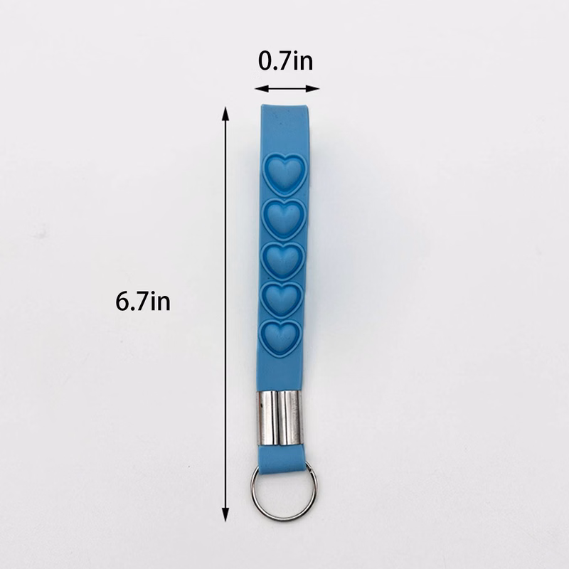Silicone Heart Keychain Stress Relief