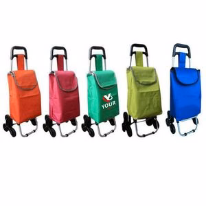 6 Wheels Climb Stairs Foldable Shopping Cart