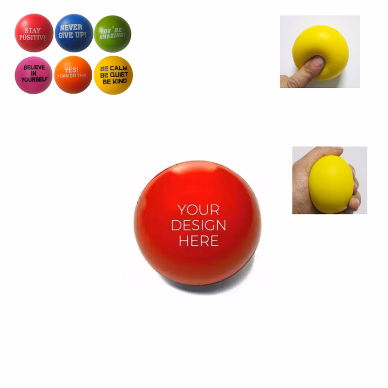 MOQ 100pcs Inspirational Stress Relief Balls