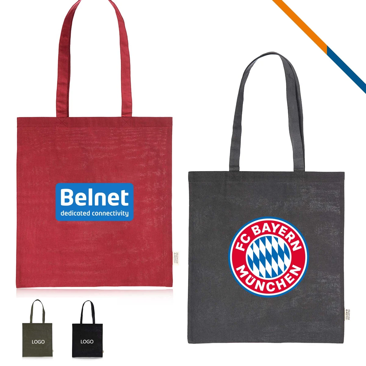 Prescott Cotton Tote Bag, custom tote bag with logo imprint 1