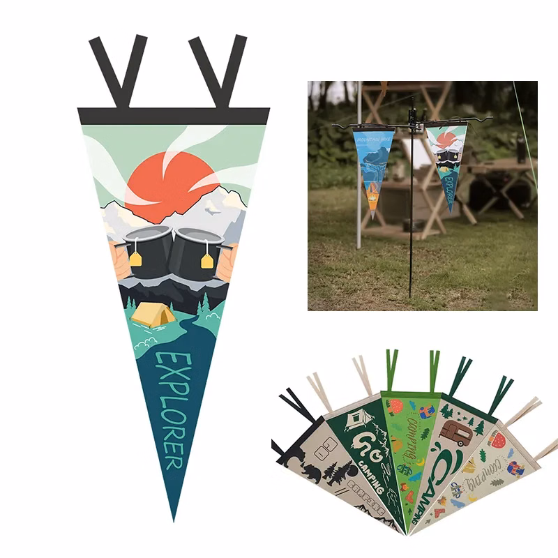 Full color Triangle Felt Flags