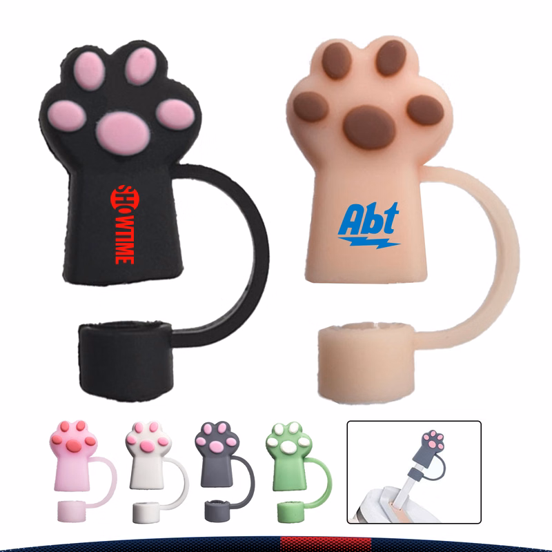 Snurby Cat Paw PVC Straw Topper