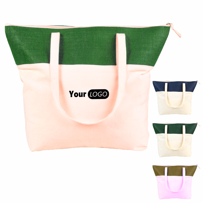 Canvas Student Customized Spliced Shoulder Bag