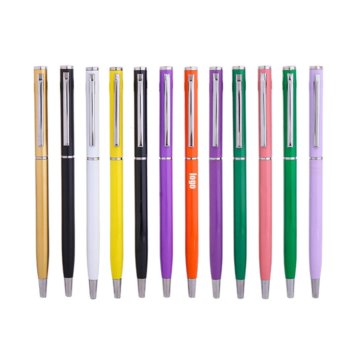 Colored Plastic Ballpoint Pen, custom pen with logo imprint 1