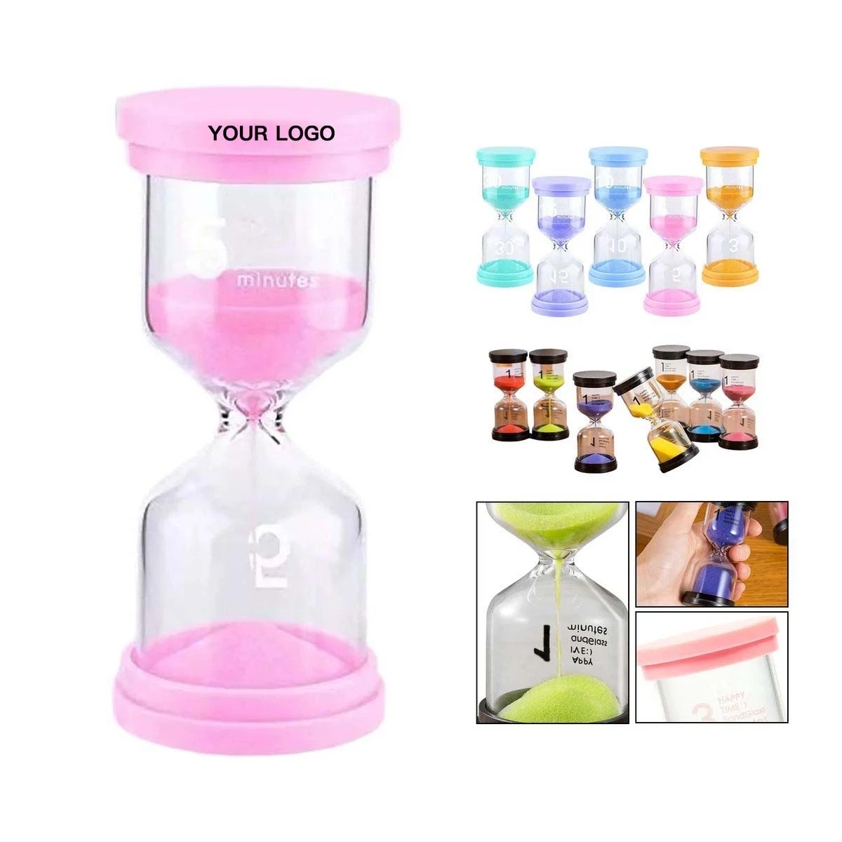 Glass and Plastic Hourglass Timer for Everyday Use 1