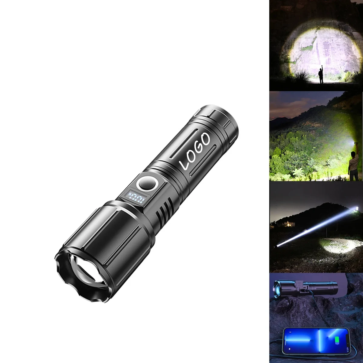 LED Flashlight Waterproof USB-C Powered Rechargeable 1