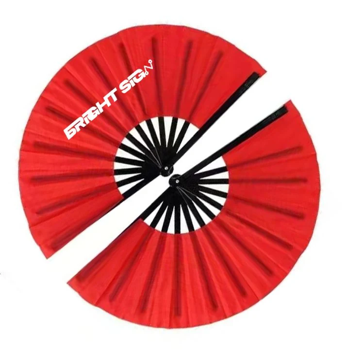 Large Folding Nylon Festival Fan 1