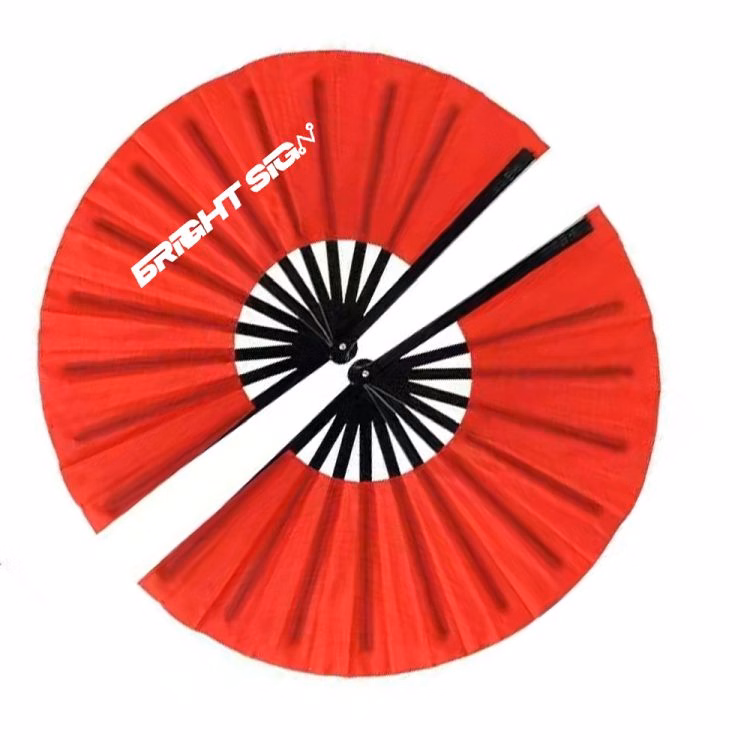 Large Folding Nylon Festival Fan