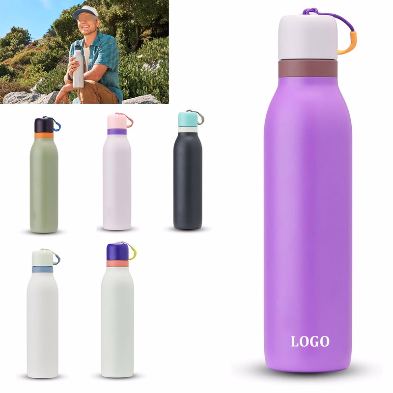 24 oz Double Wall Insulated Stainless Steel Water Bottle