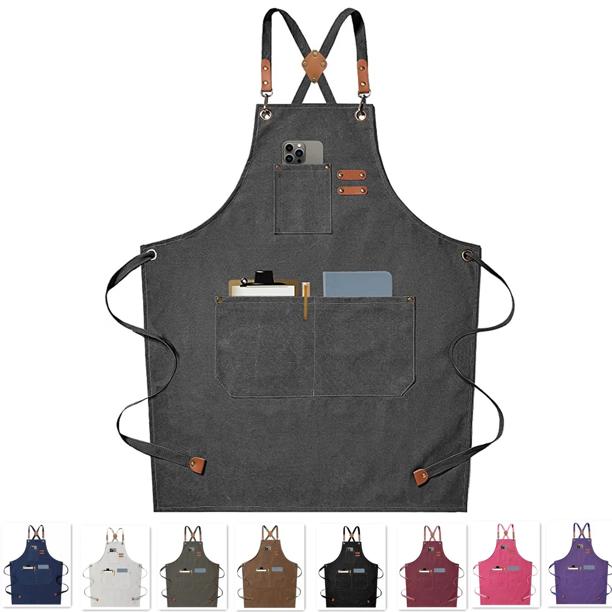 Multi-pocket apron for both men and women 1