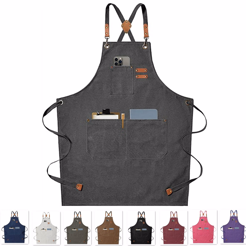 Multi-pocket apron for both men and women