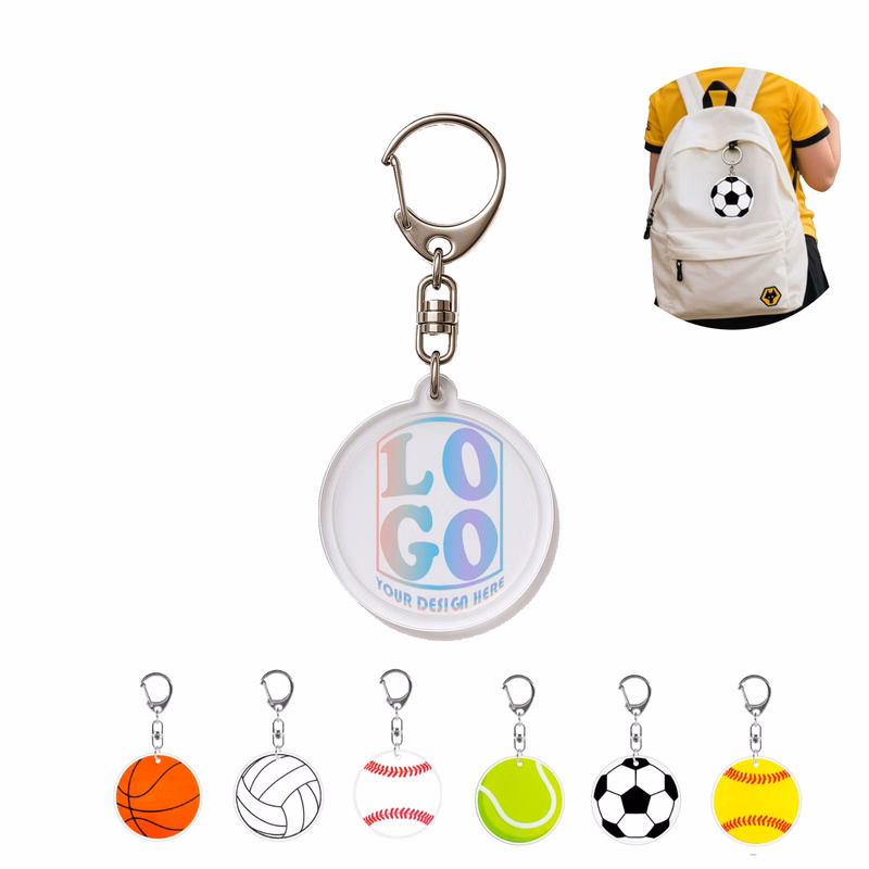 Clear Acrylic Keychain