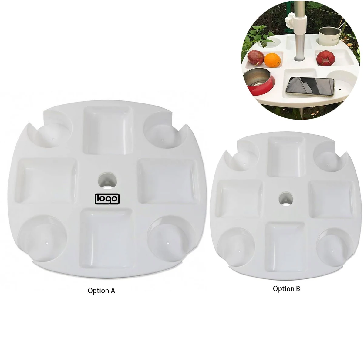 Beach Plastic Umbrella Drink Holder 1