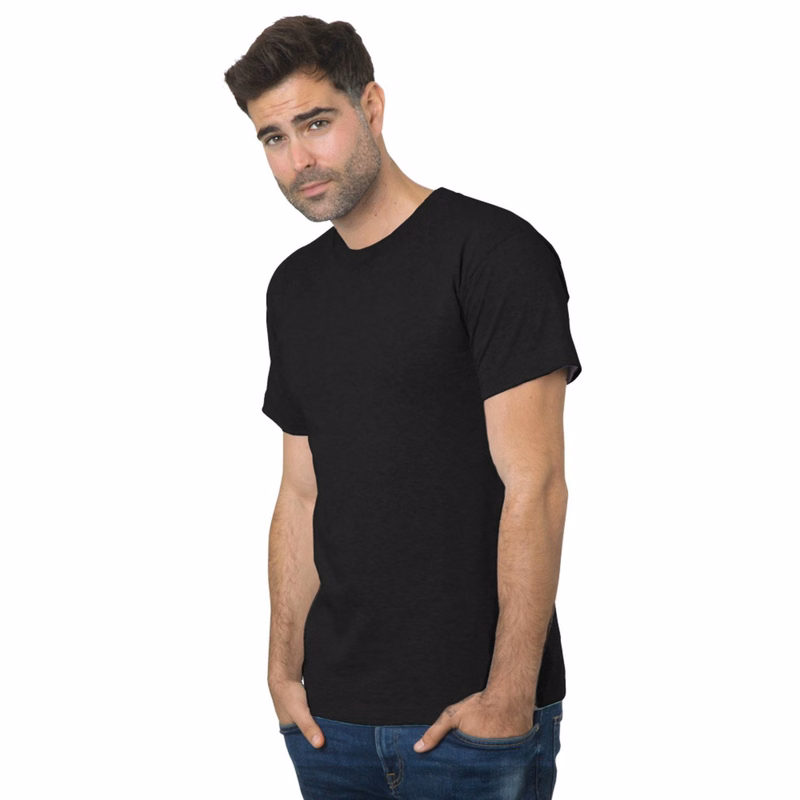 100% USA-Union Made Pre-Shrunk Crew Tee Shirt