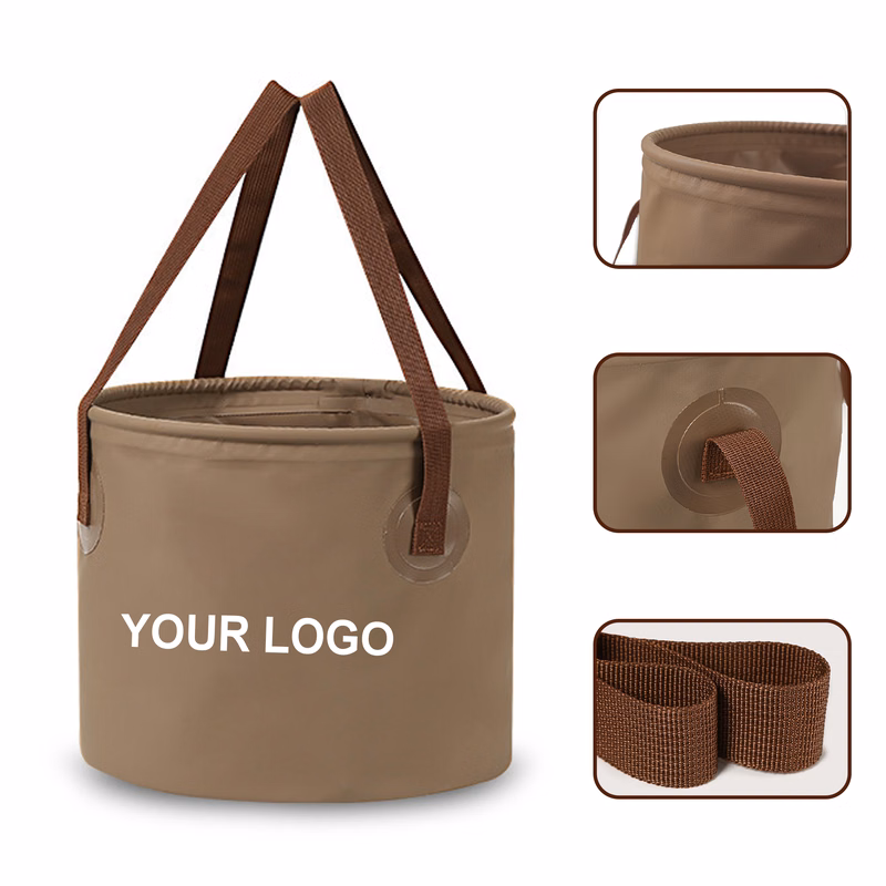 Outdoor Camping Foldable Bucket With Customizable Logo