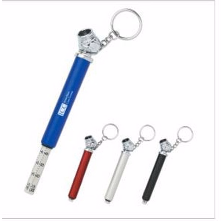 Mini Tire Gauge Key Chain