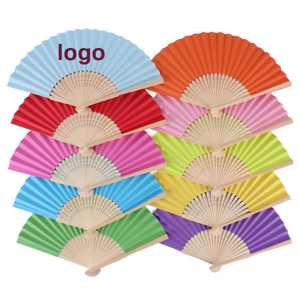 Natural Bamboo Folding Cooling Fan 1