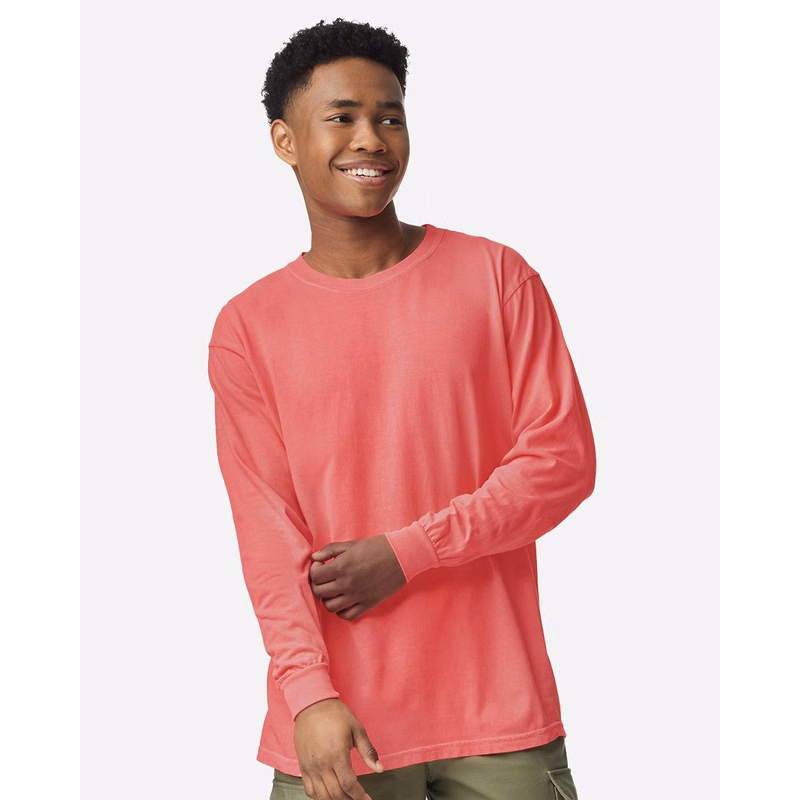 Unisex Garment-Dyed Heavyweight Long Sleeve T-Shirt - 6014