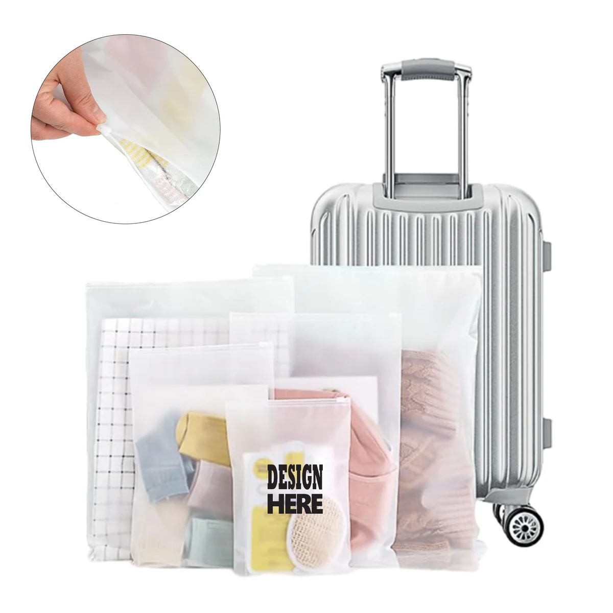 Customizable 5.9" x 9.8" PE Packaging Bag 1