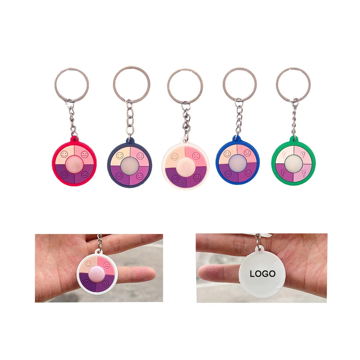 UV Photochromic Keychains 1