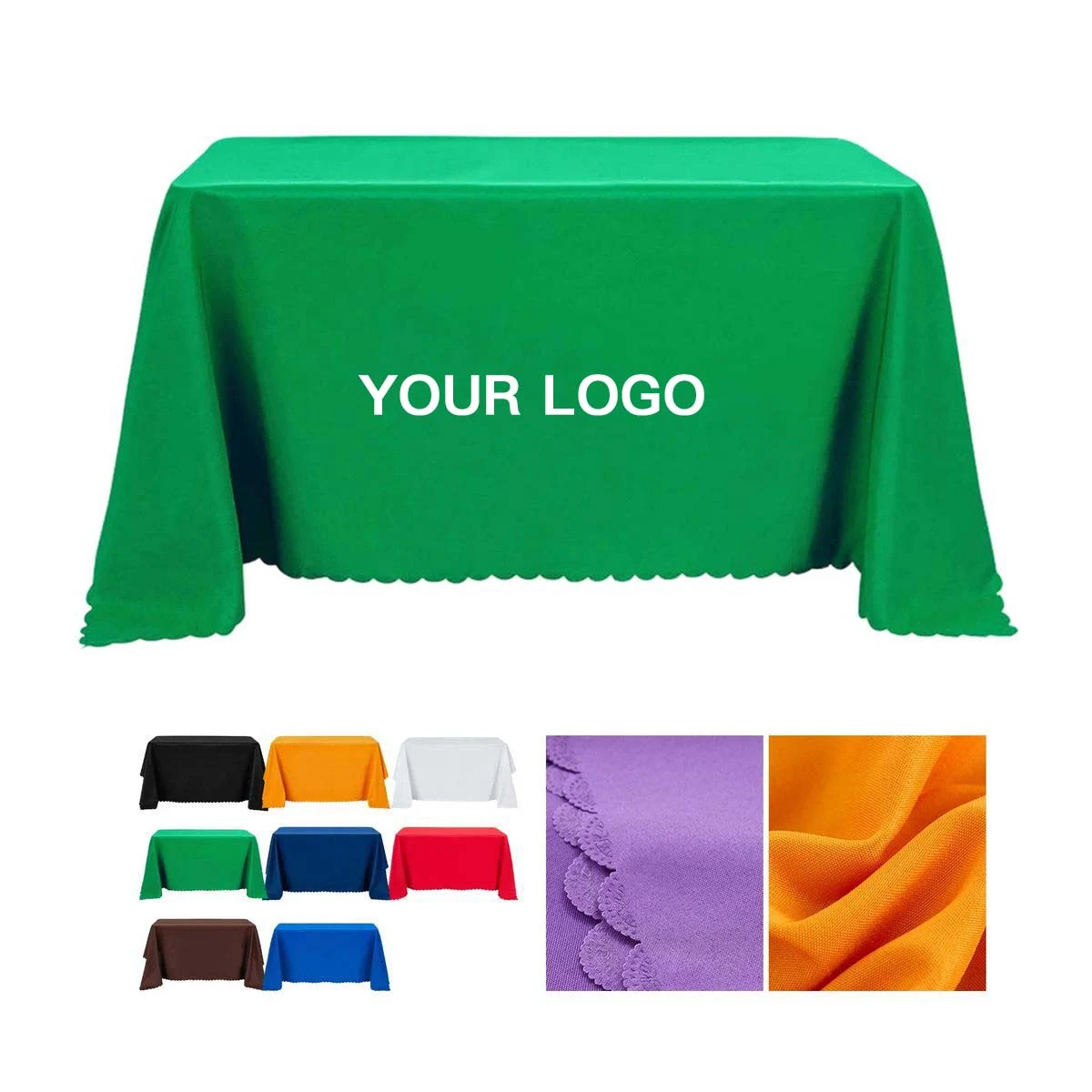 Knitted Fabric Tablecloth 130x88 for Conferences 1
