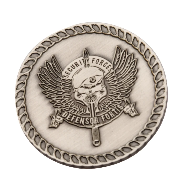 2" Zinc No Color Fill Challenge Coins 1