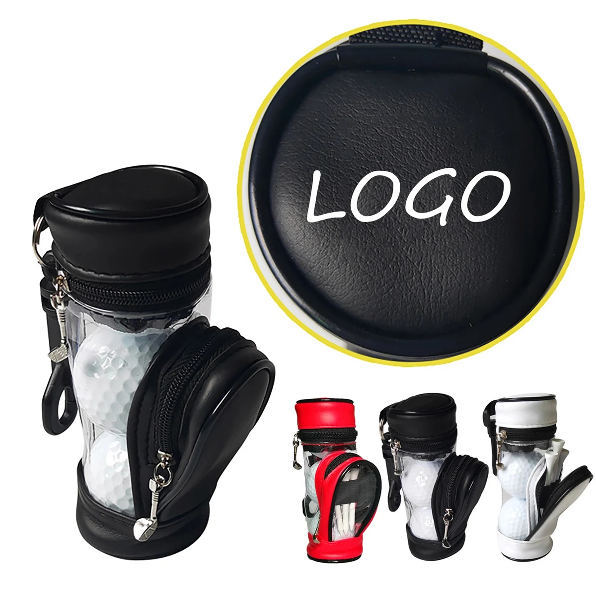MOQ 100pcs Mini Golf Ball Storage Bag Three 1