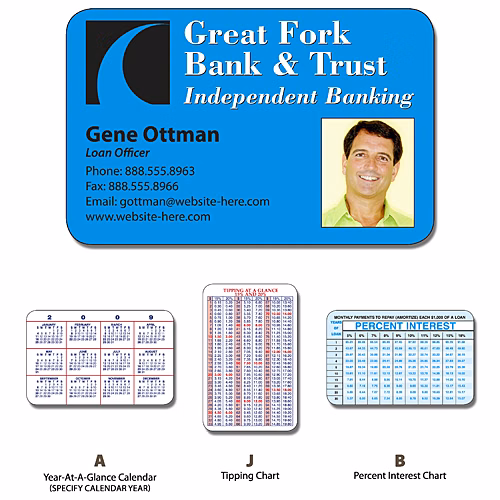 Bank Wallet Card - 3.5x2.25 Lamianted - 14 pt.
