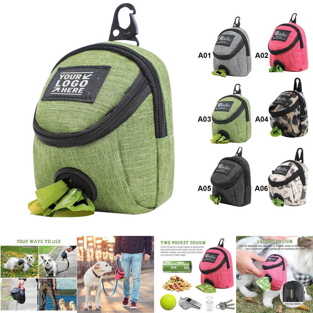 Outdoor Multifunctional Dog Snack Bag 1