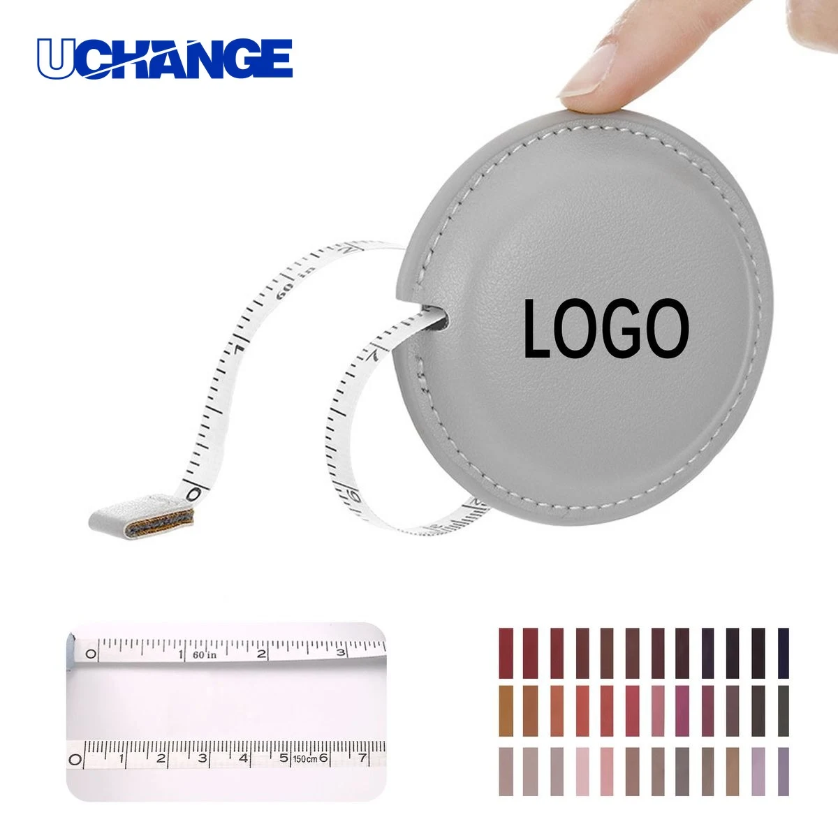 Mini PU Leather Retractable Tape Measure 1