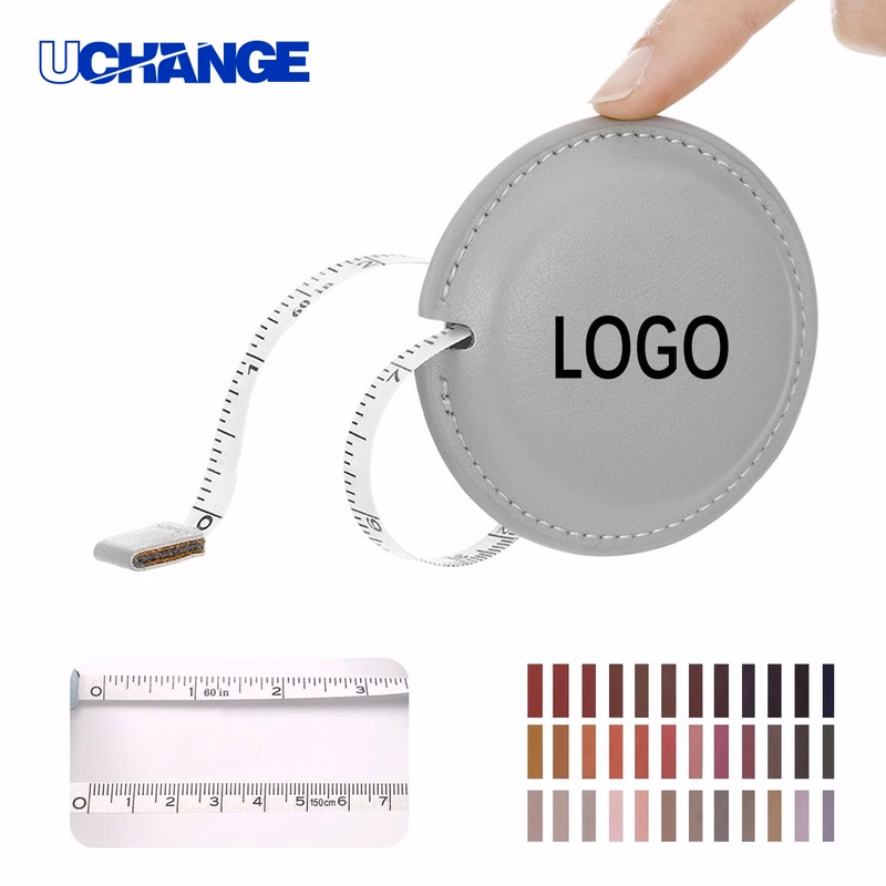 Mini PU Leather Retractable Tape Measure