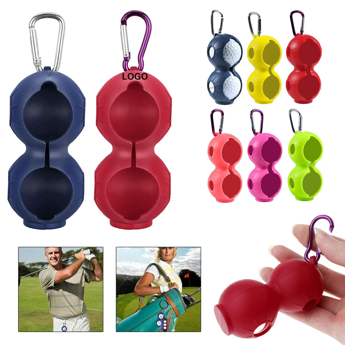 Golf Ball Holder w/Clip 1