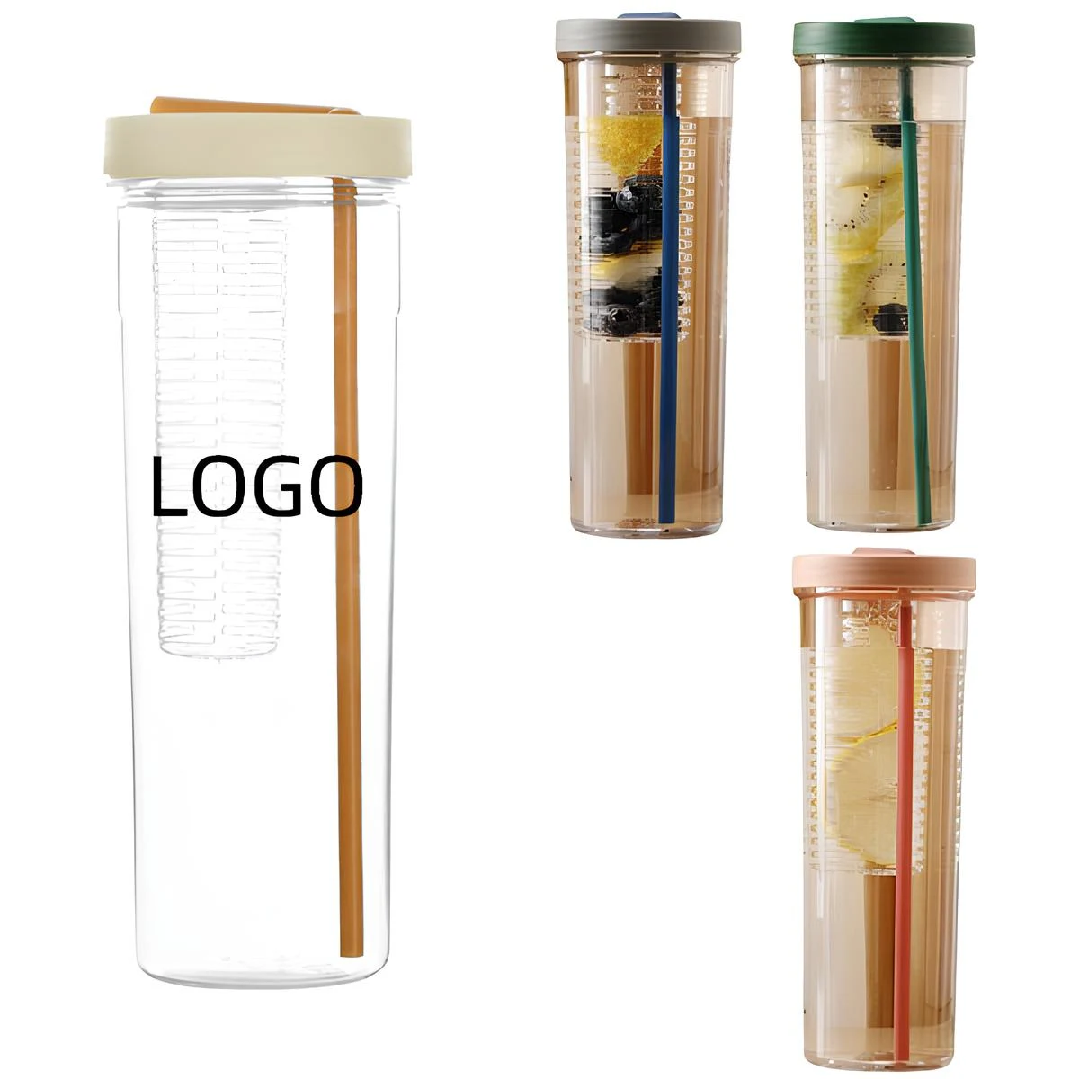 24 oz Plastic Bottle W/ Filter 1