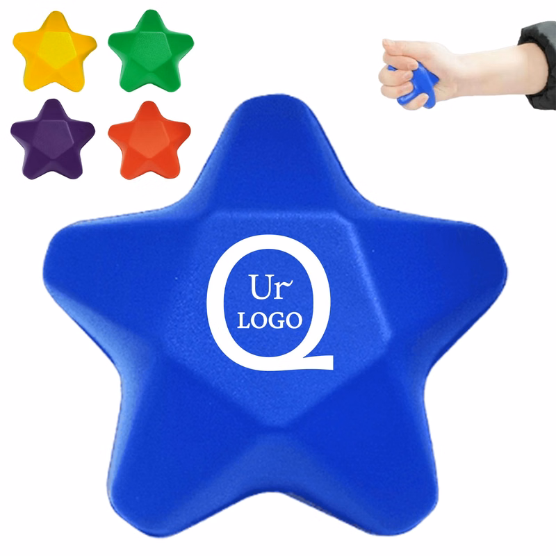 2.17 Inch Five-Pointed Star Stress Ball
