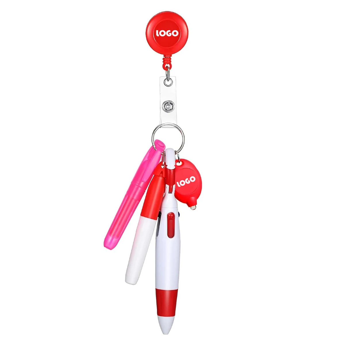 Nurse Pen Set with Retractable Scroll and ID Buckle 1