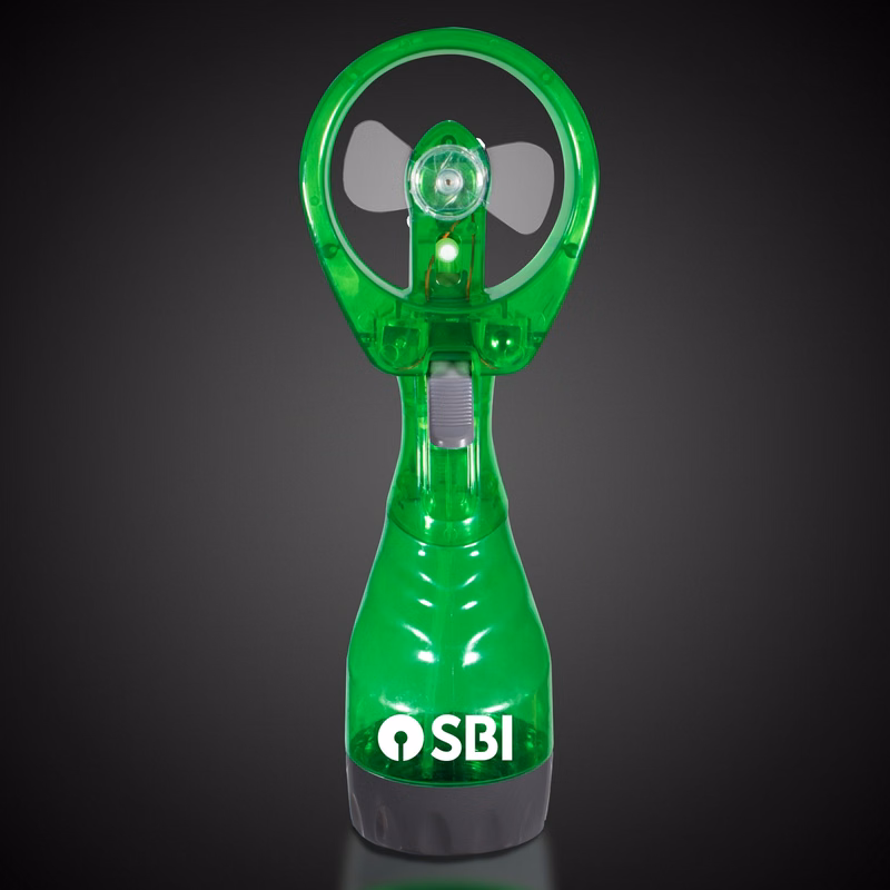 Green Water Spray Fan