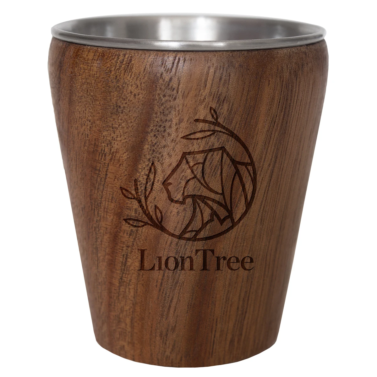 Rock & Branch® Acacia Wood and Stainless Steel Shot Glass 1