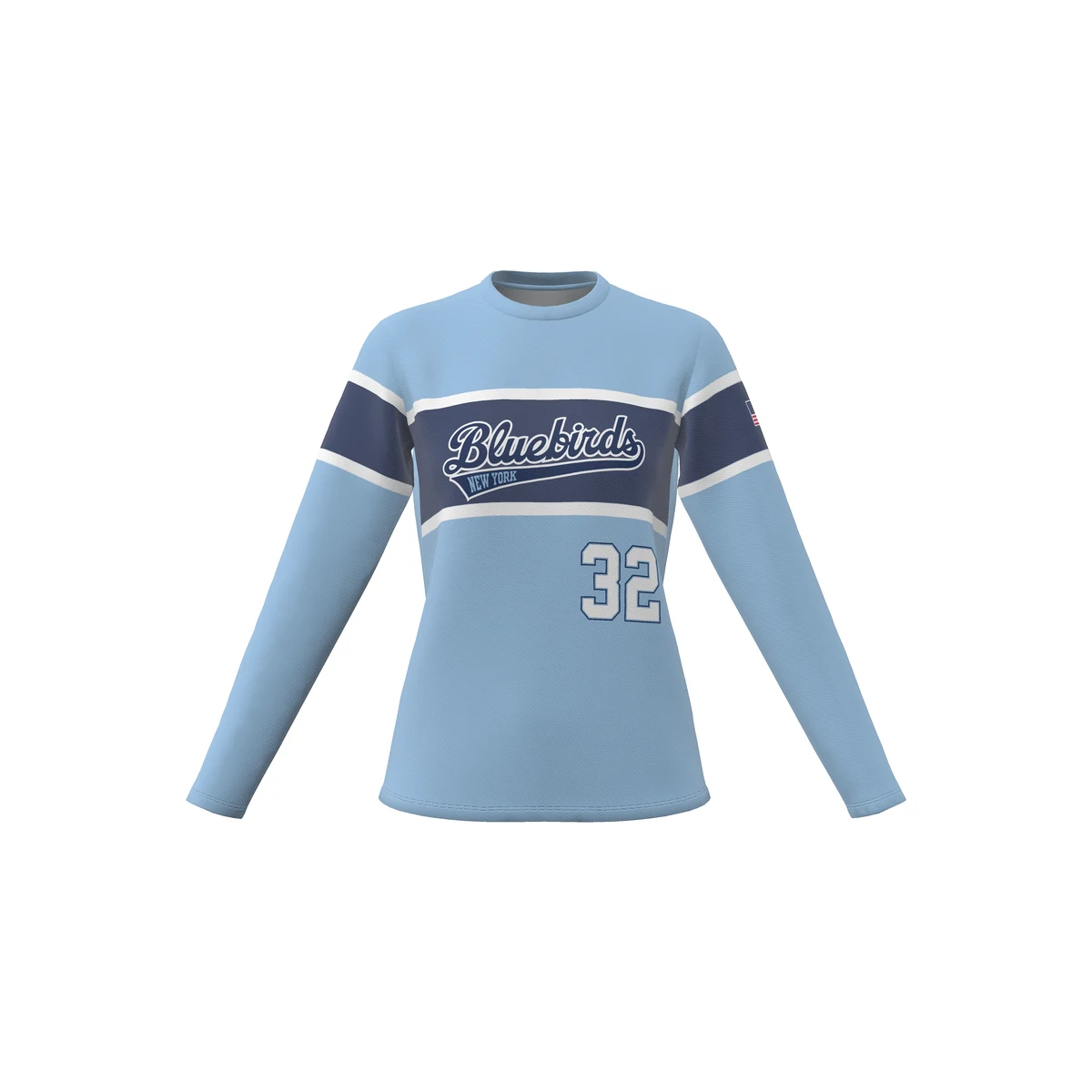 Women's Blitz Long Sleeve Crew Neck T-Shirt - Dynalite 1