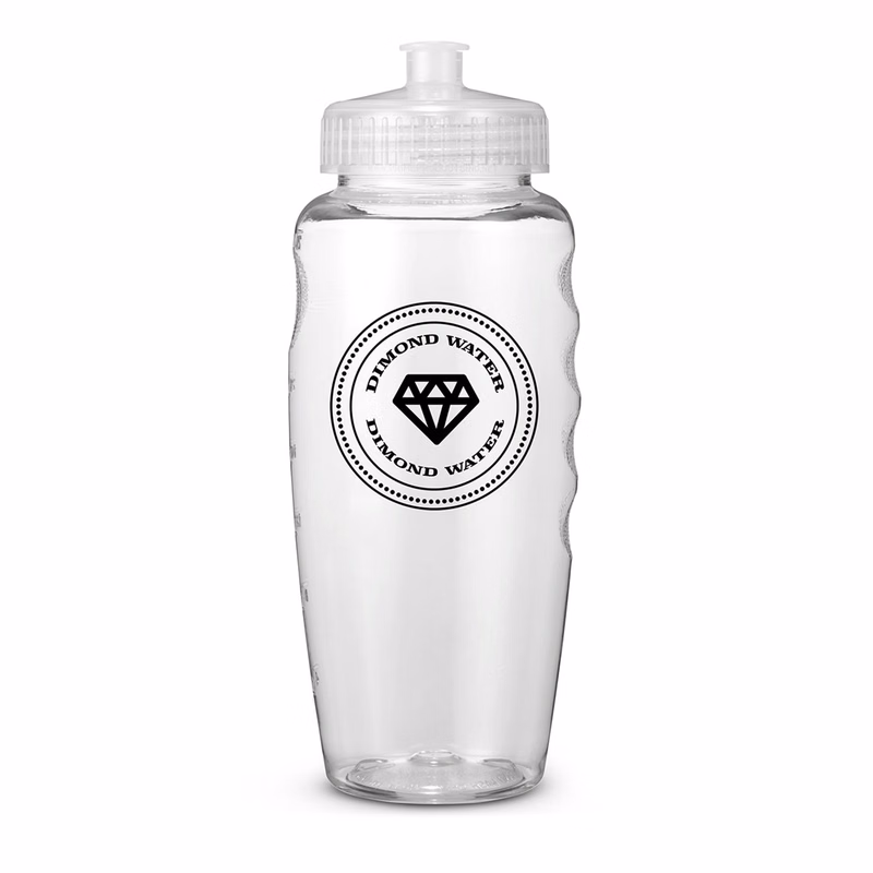 USA Made 30 oz Polyclear Gripper Water Bottle