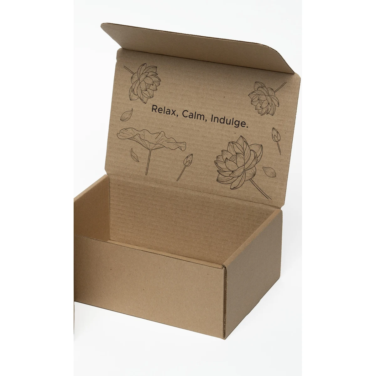 One Color Natural Display Mailer Box w/Inside Imprint (10" x 7" x 4") 1