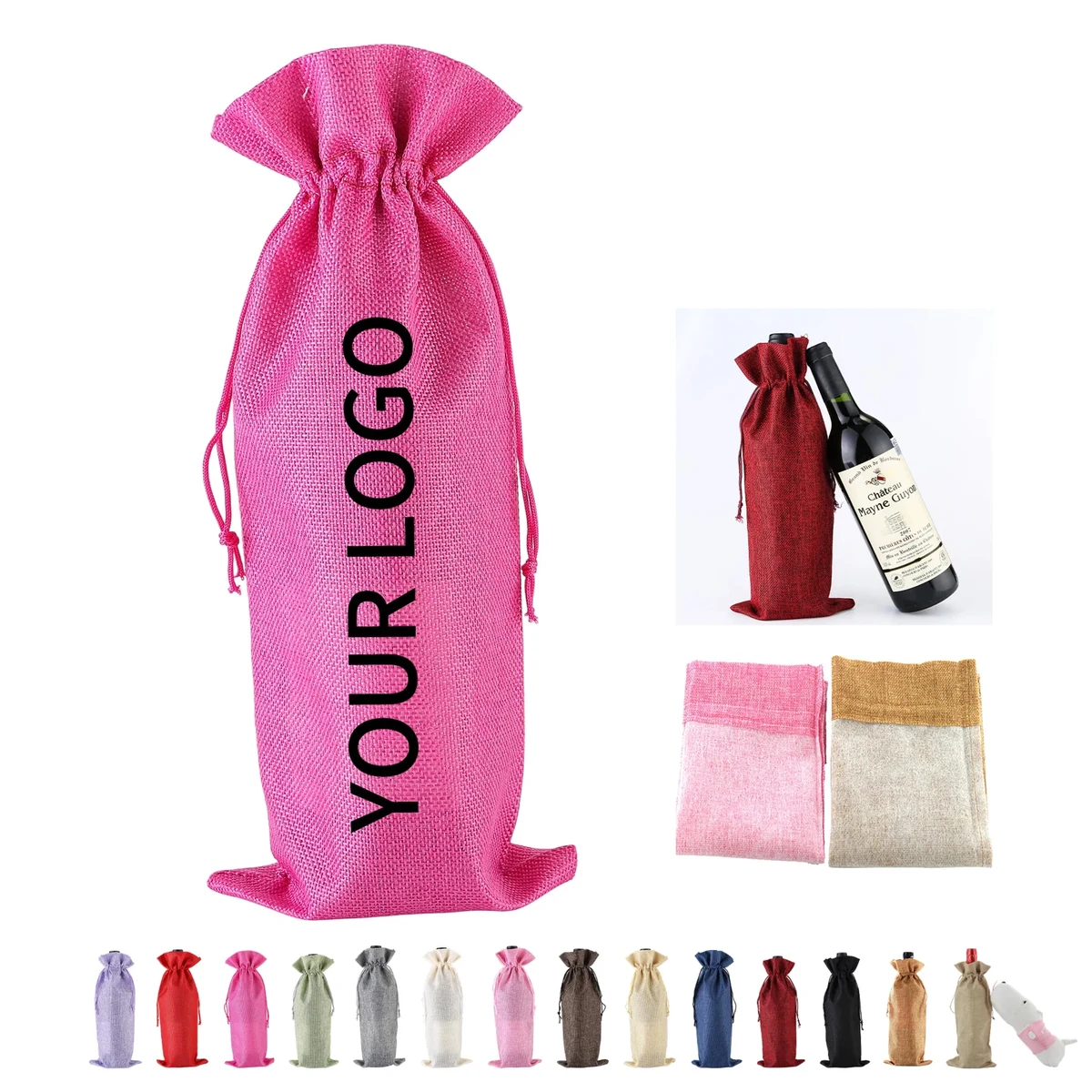 Linen Wine Bag 1