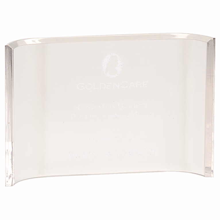 4" x 6" Acrylic Crescent Award