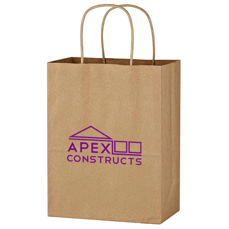 8" x 10-1/4" Kraft Paper Bag 1