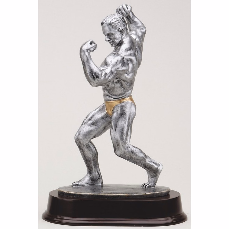 11" Tall Body Building Male Figure Award