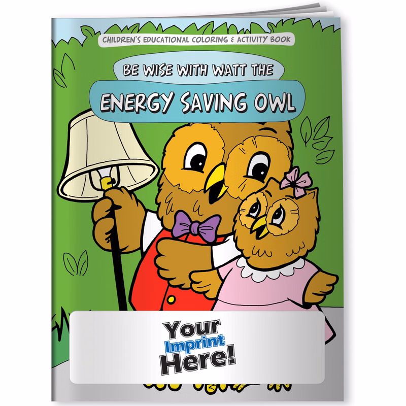 Coloring Book - Be Wise with Watt the Energy Saving Owl