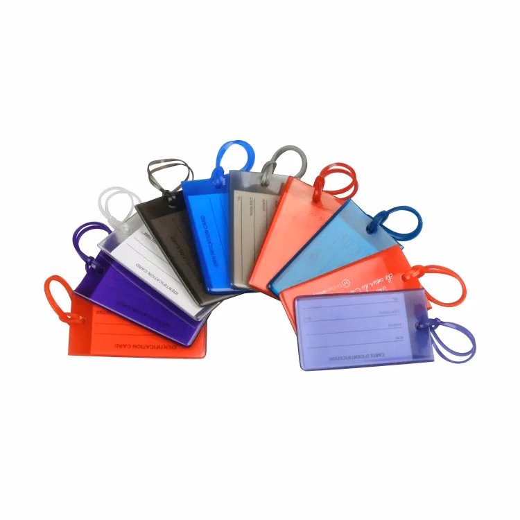 PVC In Pocket Bag & Luggage Tags With Loop Strap