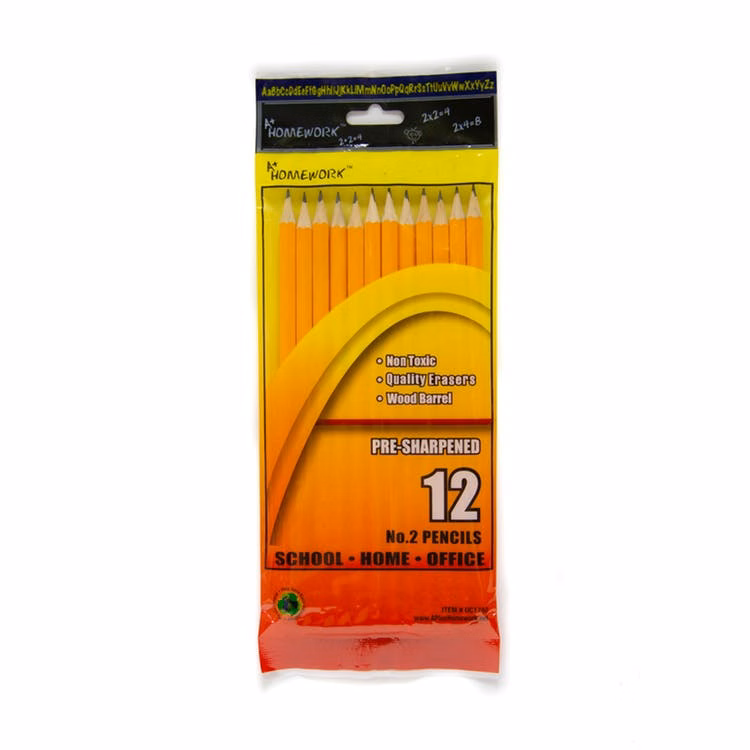 #2 Pencils -12 Count Pre-Sharpened